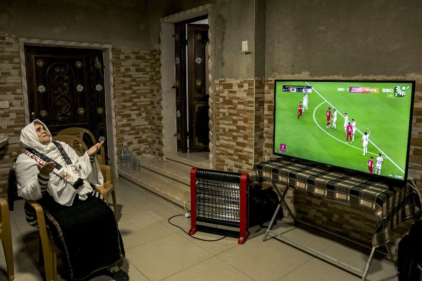 Battat's 80-year-old grandmother held her hands to the sky and implored the football gods to bestow victory on the Palestine team