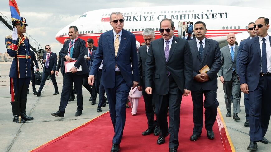 Erdogan was greeted in Egypt with great fanfare